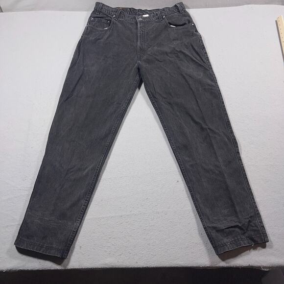 Vintage Levi's 513 Loose Fit Jeans Men‎ 40x34 Black Denim Made in USA 90s - Picture 1 of 14
